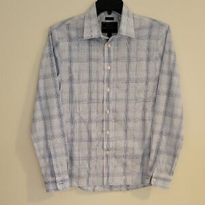 Jos. A. Bank Blue Plaid Dress Shirt